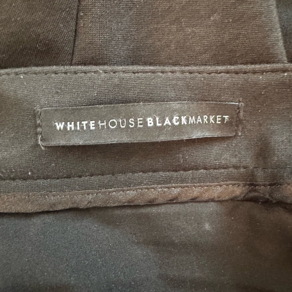 White House Black Market Textured Black Skinny Pants - Picture 9 of 11